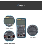 AN-8004 LCD цифров волтметър омметър амперметър OHM мултицет