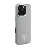 2788 GUESS HC MAGSAFE GRAINED PU TRIANGLE LOGO BEIGE IP16 PRO MAX