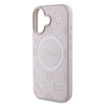 8092 GUESS HC MAGSAFE SAFFIANO PEONY CLASSIC LOGO PINK IP16