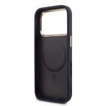 3261 GUESS HC MAGSAFE PU W/ PEONY HOT STAMP BLUE IP17 PRO