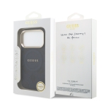 3261 GUESS HC MAGSAFE PU W/ PEONY HOT STAMP BLUE IP17 PRO