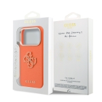4634 GUESS HC  PU FW RESIN LOGO ORANGE IP17 PRO MAX