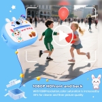 M300 Детски фотоапарат с моментално принтиране – 1080P HD (Син)