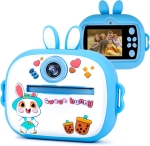 M300 Детски фотоапарат с моментално принтиране – 1080P HD (Син)