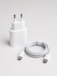 NoBrand 35W USB-C Захранващ Адаптер с USB-C към USB-C Кабел – Бързо Зареждане, EU Plug