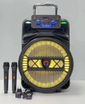 QL-1501 15\" 40W Безжична колона говорител субуфер+ 2 безжични микрофони