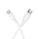 HOCO кабел X120 60W Type-C към Type-C (1M) - Бял