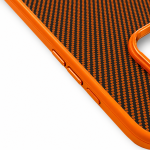 Premium Carbon Case TP-103 за iPhone 17 Pro Max - Оранжев
