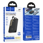 HOCO Q37 Graceful Магнитна външна батерия 10,000mAh PD22.5W с Type-C / Lighning вградени кабели