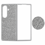 D75 Калъф с камъни за Samsung Z Fold 7 от 2 части - Сив