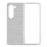 D80 Калъф с камъни за Samsung Z Fold 7 от 2 части - Сив
