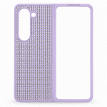 D80 Калъф с камъни за Samsung Z Fold 7 от 2 части - Лилав