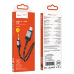 HOCO UPA32B Aux 3.5mm Към USB-C Type-C - Черен