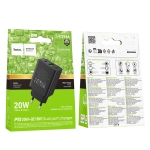 HOCO Адаптер CS94A PD20W+QC18W USB / USB-C - Черен