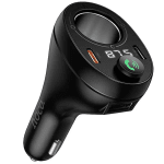HOCO E88 FM 120W. модулатор трансмитер Запалка (2 USB изхода + 1USB-C, microSD, Bluetooth)