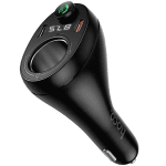 HOCO E88 FM 120W. модулатор трансмитер Запалка (2 USB изхода + 1USB-C, microSD, Bluetooth)