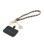 0660 GUESS HDSP PU SAFFIANO CHAIN STRAP W/ 4G CHARM PINK