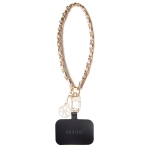 0660 GUESS HDSP PU SAFFIANO CHAIN STRAP W/ 4G CHARM PINK