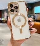 Кейс MG38 Luxury Case with Magsafe iPhone 16E - Златист