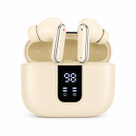 CYXG Q57 Безжични Bluetooth слушалки с LED дисплей и заряден кейс - Бял