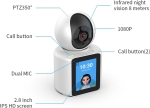 AI Интелигентна IP камера C30LM с дисплей, Wi-Fi, двупосочно аудио и нощно виждане