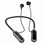 Безжични Bluetooth слушалки за врат HY-LY04 с TF карта, HD дисплей и до 60 часа работа