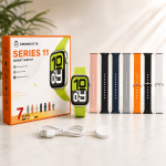 Смарт часовник CROWN XT10 Series 11 с 7 сменяеми каишки, Bluetooth разговори и магнитно зареждане