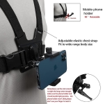 HL-26 Нагръден държач за телефон – Chest Mount Harness за POV заснемане с регулируеми презрамки