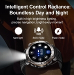 HT30 Мъжки смарт часовник  Sport 2026 – 1.7\" AMOLED дисплей, Bluetooth разговори, фенерче, 600mAh батерия, IP68 водоустойчив