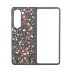 D70 Калъф с камъни за Samsung Z Flip 6 от 2 части - Сив