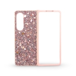 D70 Калъф с камъни за Samsung Z Fold 6 от 2 части - Розов