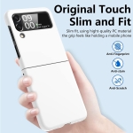 Z15 Silicone case за Samsung Z Flip 7 от 2 части - Бял