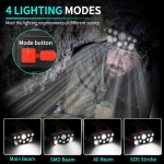 LED челник CL-T28 USB, 4 режима, регулируем, за риболов и работа