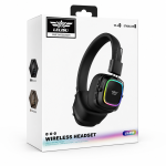 LELISU LS-258 Безжични Bluetooth слушалки с RGB подсветка - Черен