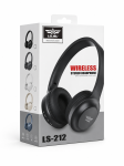 LELISU LS-212 Безжични слушалки с Bluetooth 5.3, TF карта, AUX, FM радио и микрофон – Червен