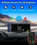 C990 10-инчов Apple Carplay/Android Auto Безжична автомобилна стерео GPS навигация автомобилен екран , Bluetooth, Siri/Google Assistant