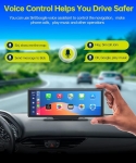 C990 10-инчов Apple Carplay/Android Auto Безжична автомобилна стерео GPS навигация автомобилен екран , Bluetooth, Siri/Google Assistant