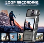 Мини Body Camera 1080P HD  L8 – Камера с въртящ се на 180° обектив, нощно виждане, дисплей и клипс за дрехи