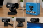 B03 Full HD 1080P USB Уеб камера с вграден микрофон | Plug & Play | За компютър, лаптоп и онлайн срещи