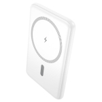 HOCO J140A - Бял Тънка Slim Магнитна MagSafe външна батерия 5,000mAh PD Type-C 15W