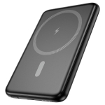 HOCO J140A - Черен Тънка Slim Магнитна MagSafe външна батерия 5,000mAh PD Type-C 15W