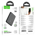 HOCO J140A - Черен Тънка Slim Магнитна MagSafe външна батерия 5,000mAh PD Type-C 15W