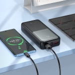 HOCO PowerBank “J136A Powerful” 20,000mAh PD42.5W 2xUSB-A 2xUSB-C (Черен)