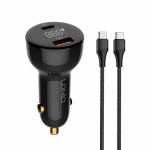 LDNIO C101 Зарядно за кола 100W USB-C към USB-C – Dual USB-C, QC4+, LED дисплей
