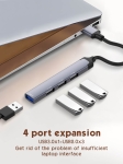 HUB LDNIO DS44U 4в1 USB КЪМ 4xUSB 5GB/ps