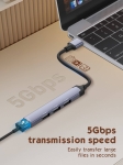 HUB LDNIO DS44U 4в1 USB КЪМ 4xUSB 5GB/ps