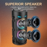 ZQS4239 Подвижна Караоке 2x4\'\' Sing-e 15W тонколона+ 1 Жичен Микрофон