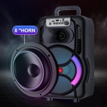 ZQC 8166 Подвижна Караоке 8\'\' Sing-e 15W тонколона+ 1 Жичен Микрофон