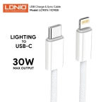LDNIO Кабел LC901i 65W плетен iPh15series Type-C към Lightning 1M