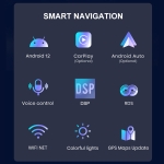 6580 Android мултимедиен плеър 4GB RAM 64GB ROM – 9\" IPS дисплей 1024x600, CarPlay, GPS, WiFi, Bluetooth